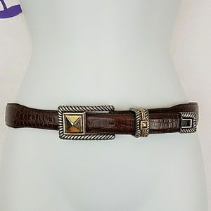 Vicenza brown calfskin belt